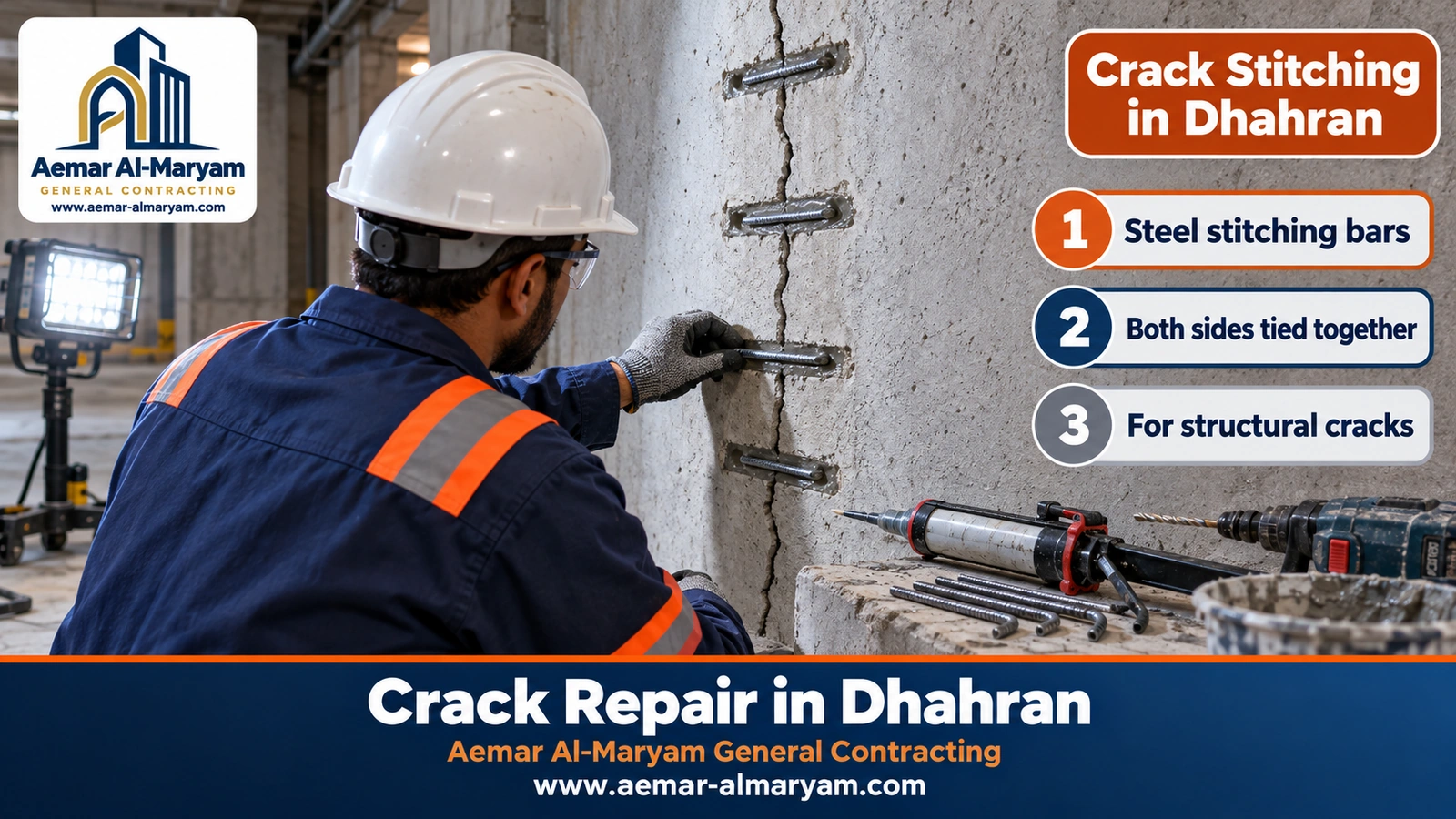 Crack Stitching in Dhahran
