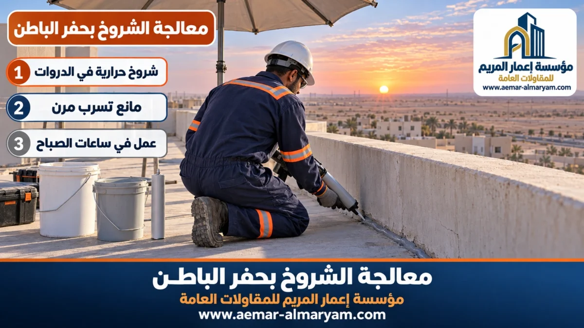 معالجة الشروخ بحفر الباطن