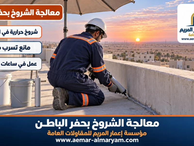 معالجة الشروخ بحفر الباطن