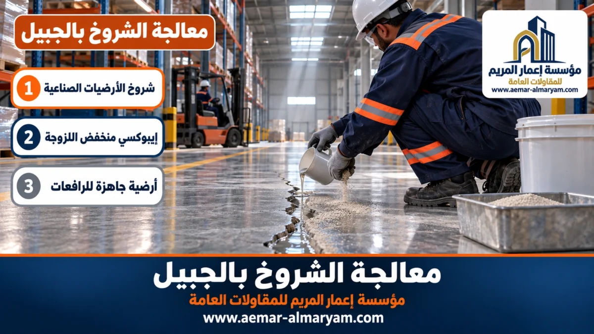 معالجة الشروخ بالجبيل