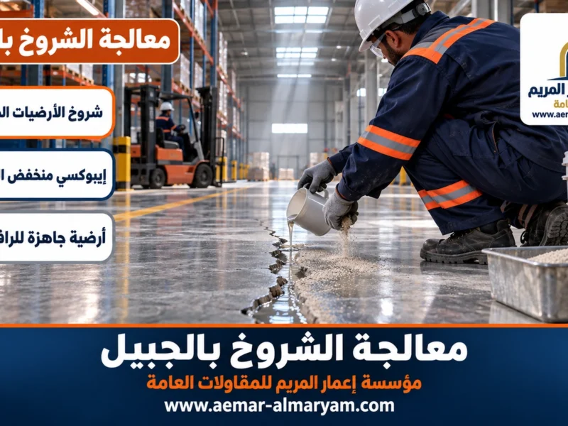 معالجة الشروخ بالجبيل