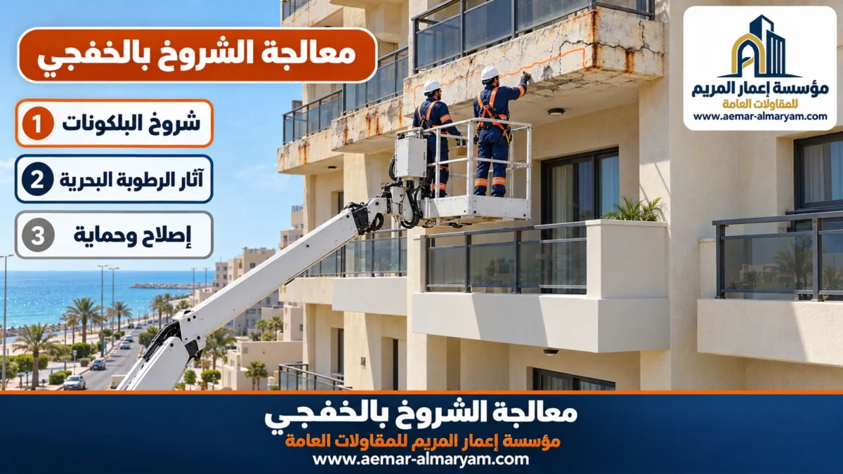 معالجة الشروخ بالخفجي