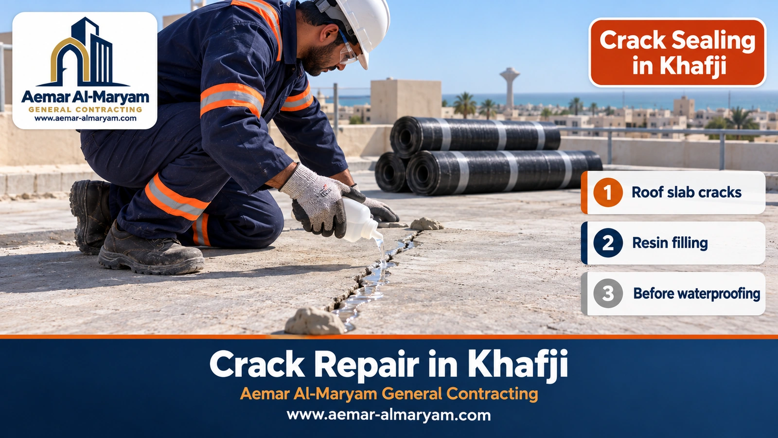 Crack Sealing in Khafji