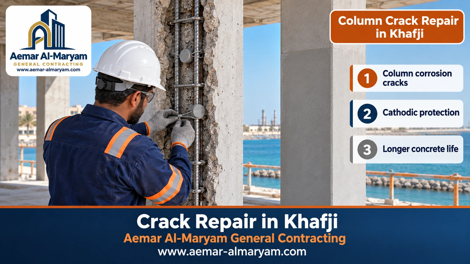 Column Crack Repair in Khafji