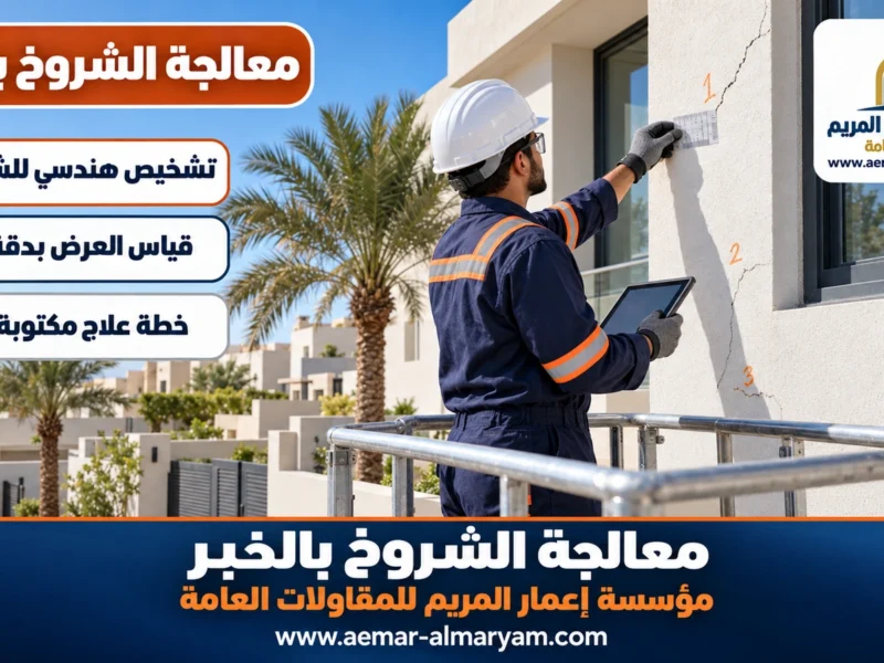 معالجة الشروخ بالخبر