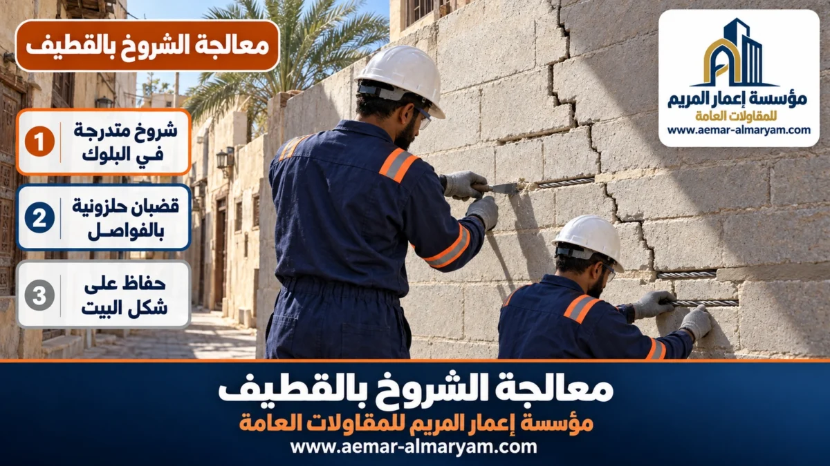 معالجة الشروخ بالقطيف