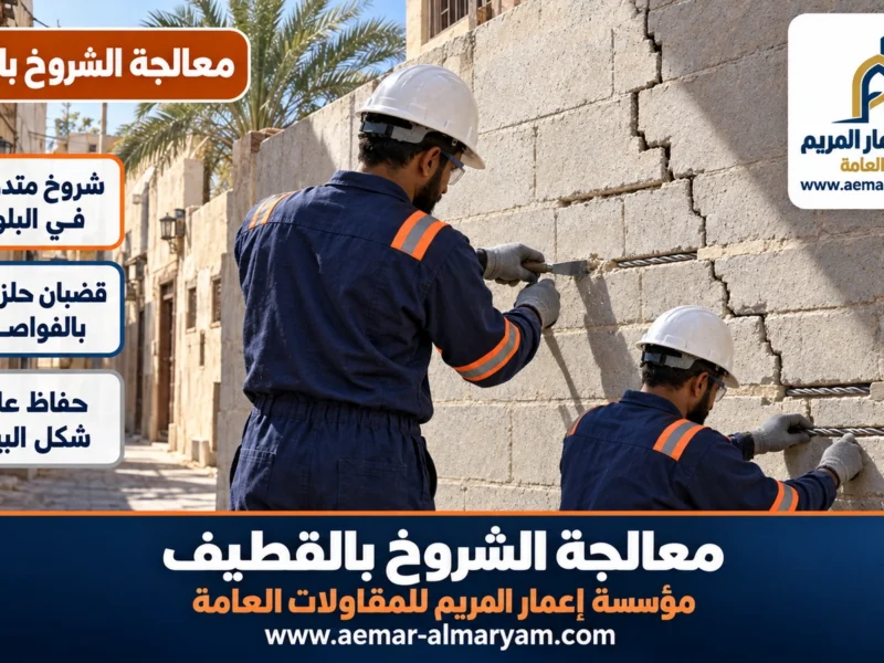 معالجة الشروخ بالقطيف