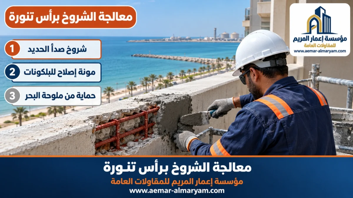 معالجة الشروخ برأس تنورة