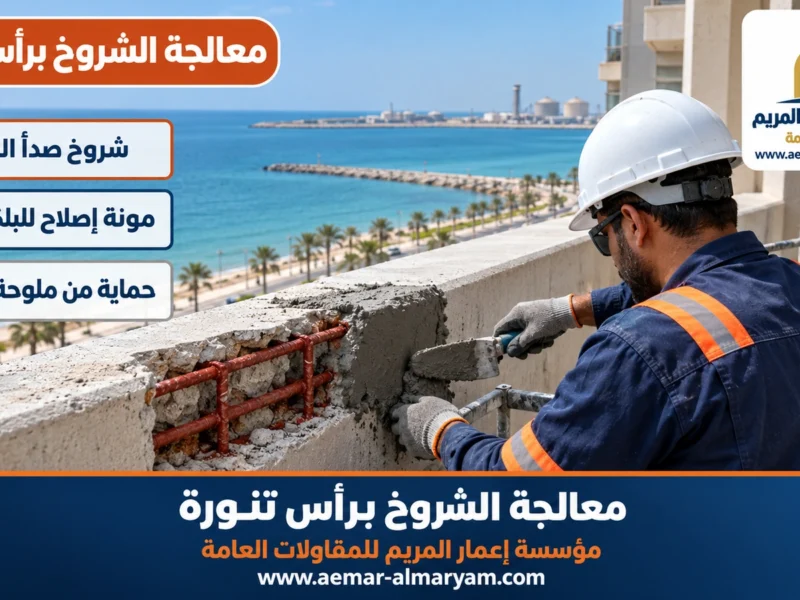 معالجة الشروخ برأس تنورة