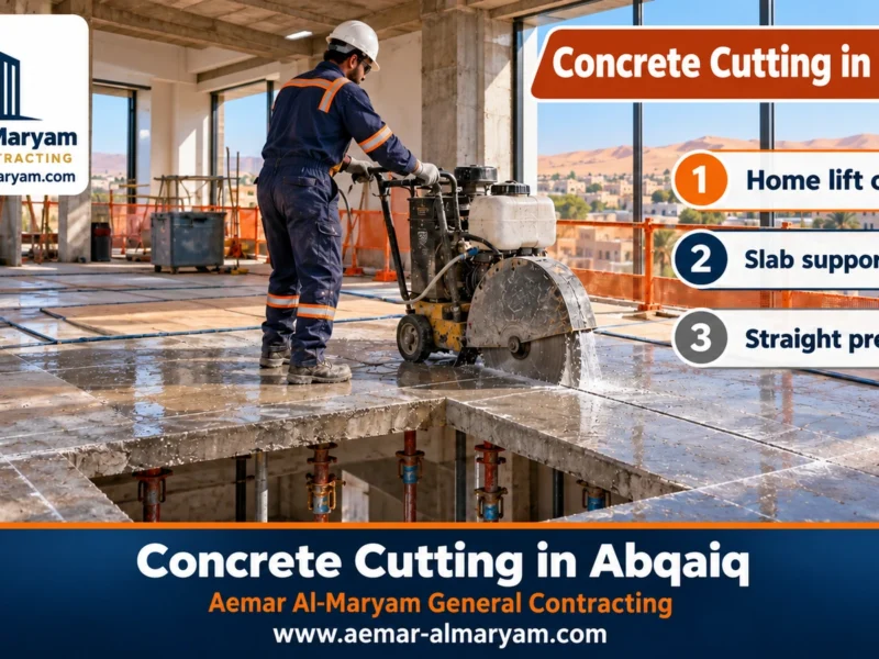 Concrete Cutting in Abqaiq