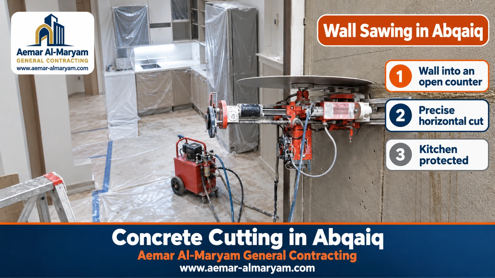 Wall Sawing in Abqaiq