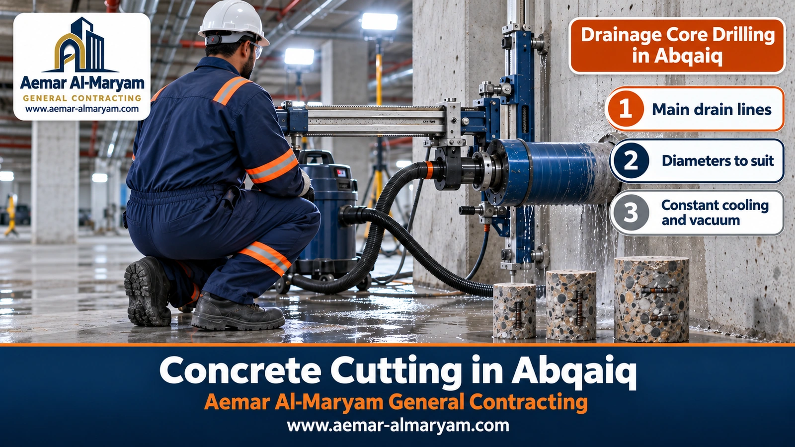 Drainage Core Drilling in Abqaiq