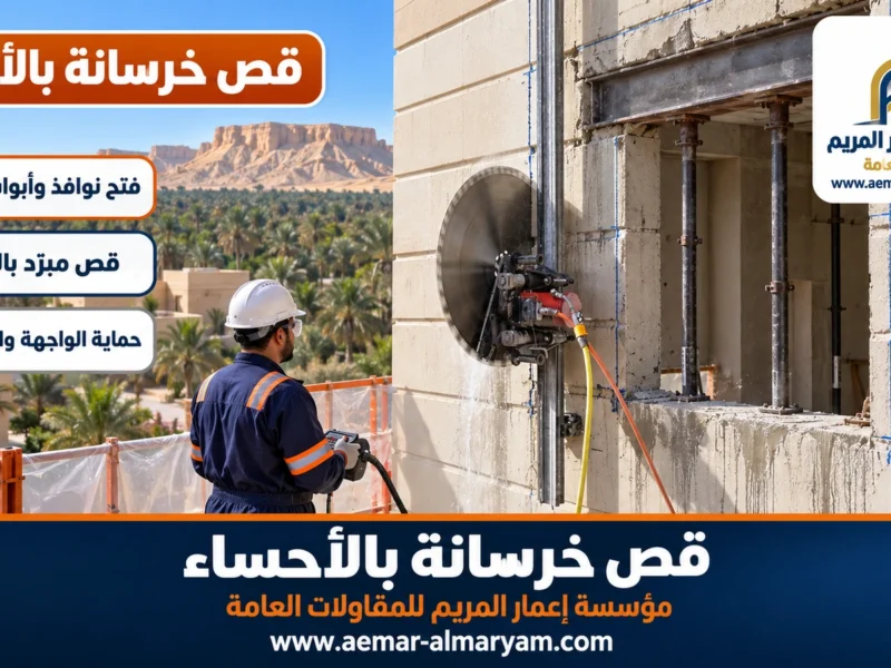قص خرسانة بالأحساء