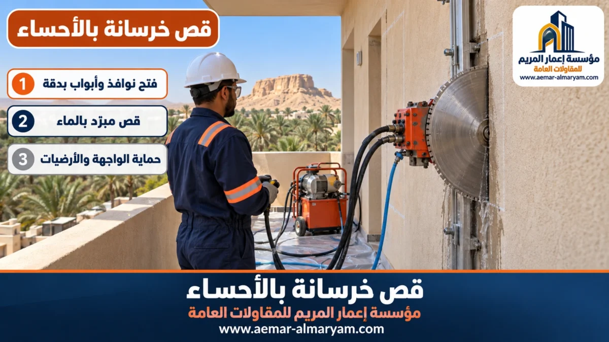 قص خرسانة بالأحساء