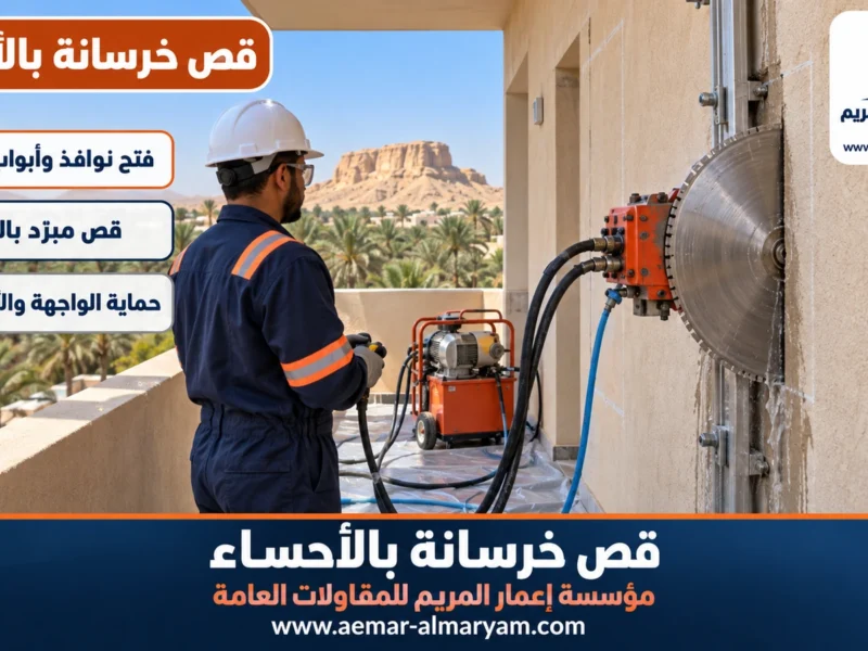 قص خرسانة بالأحساء