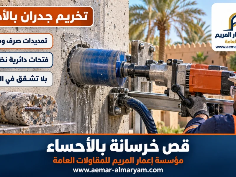 تخريم جدران بالأحساء