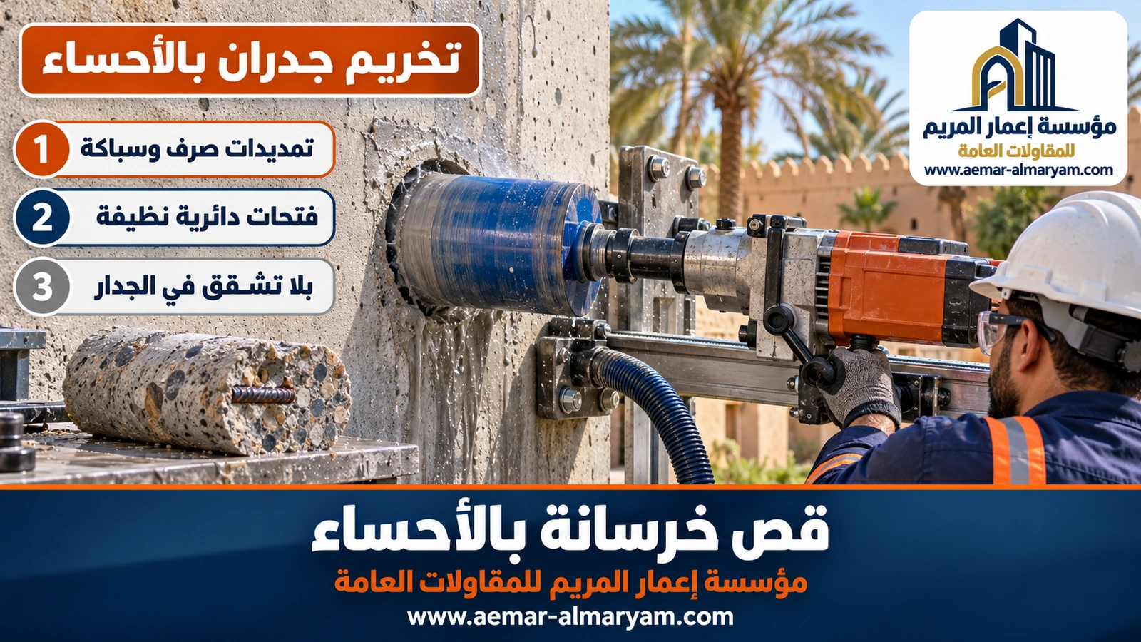 تخريم جدران بالأحساء