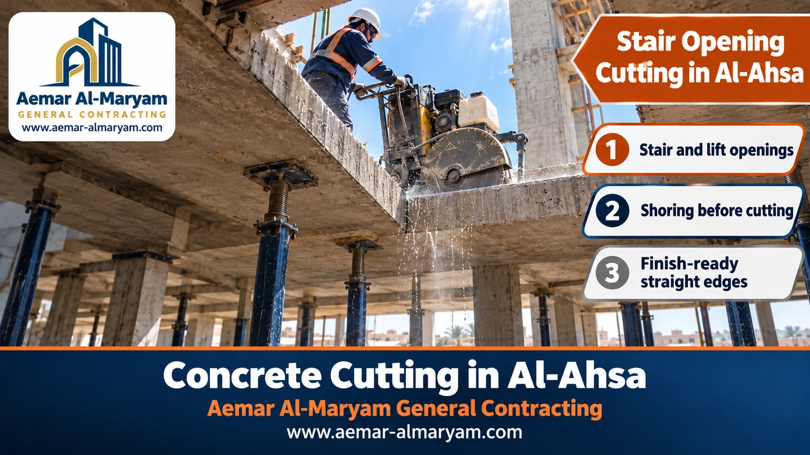 Stair Opening Cutting in Al-Ahsa