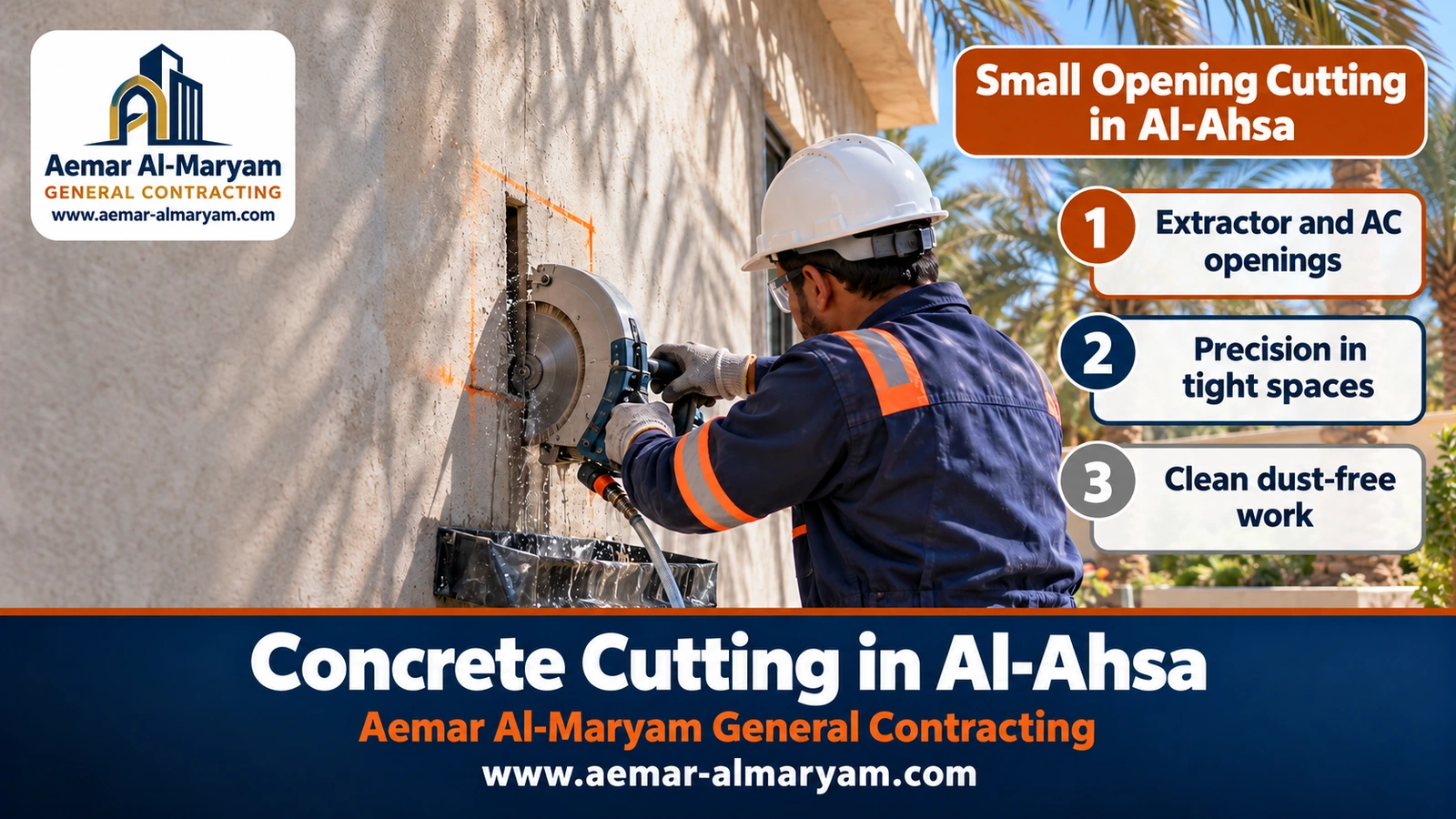 Small Opening Cutting in Al-Ahsa