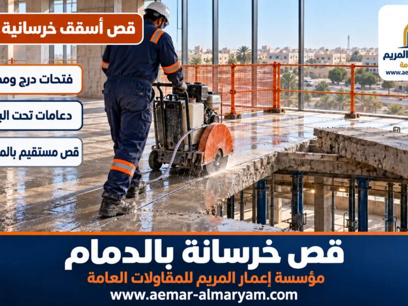 قص أسقف خرسانية بالدمام