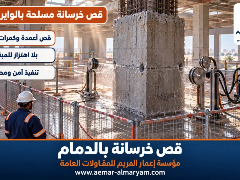 قص خرسانة مسلحة بالواير بالدمام