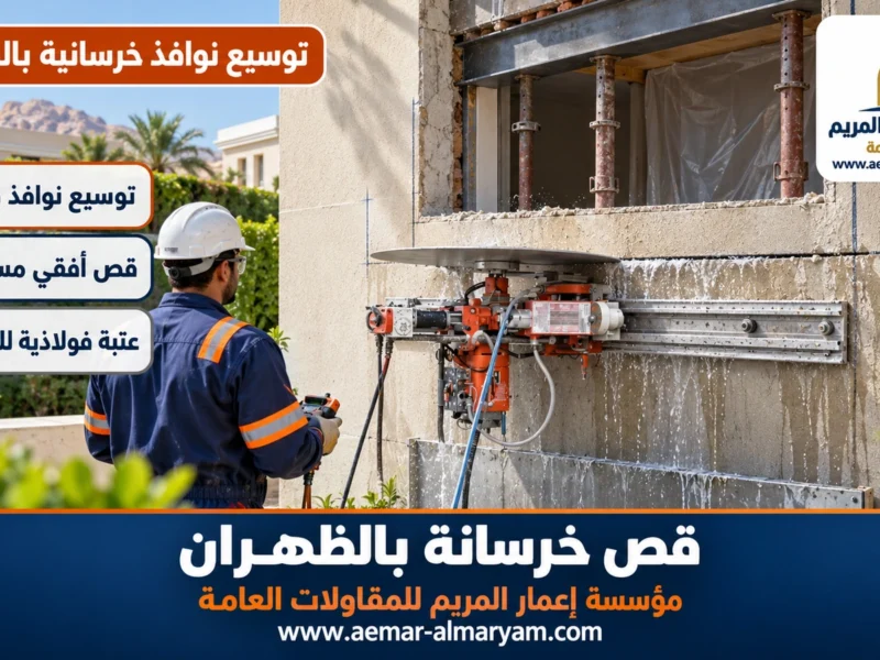 توسيع نوافذ خرسانية بالظهران