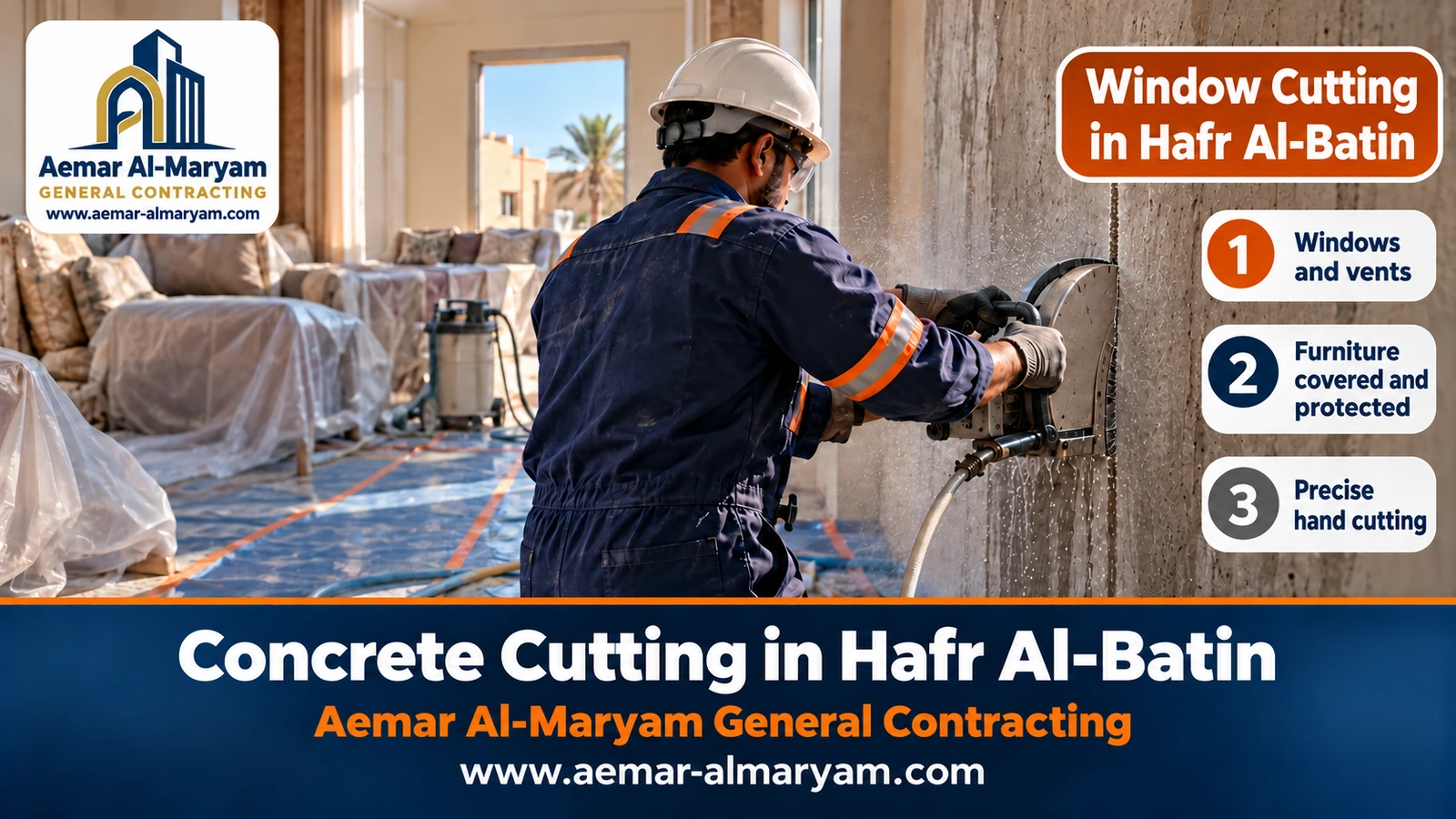 Window Cutting in Hafr Al-Batin