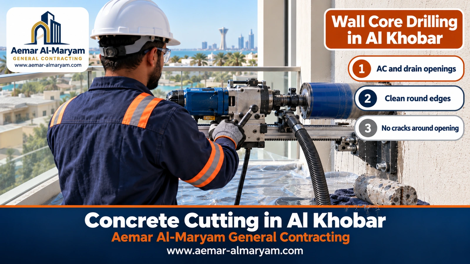 Wall Core Drilling in Al Khobar