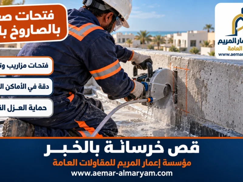 فتحات صغيرة بالصاروخ بالخبر
