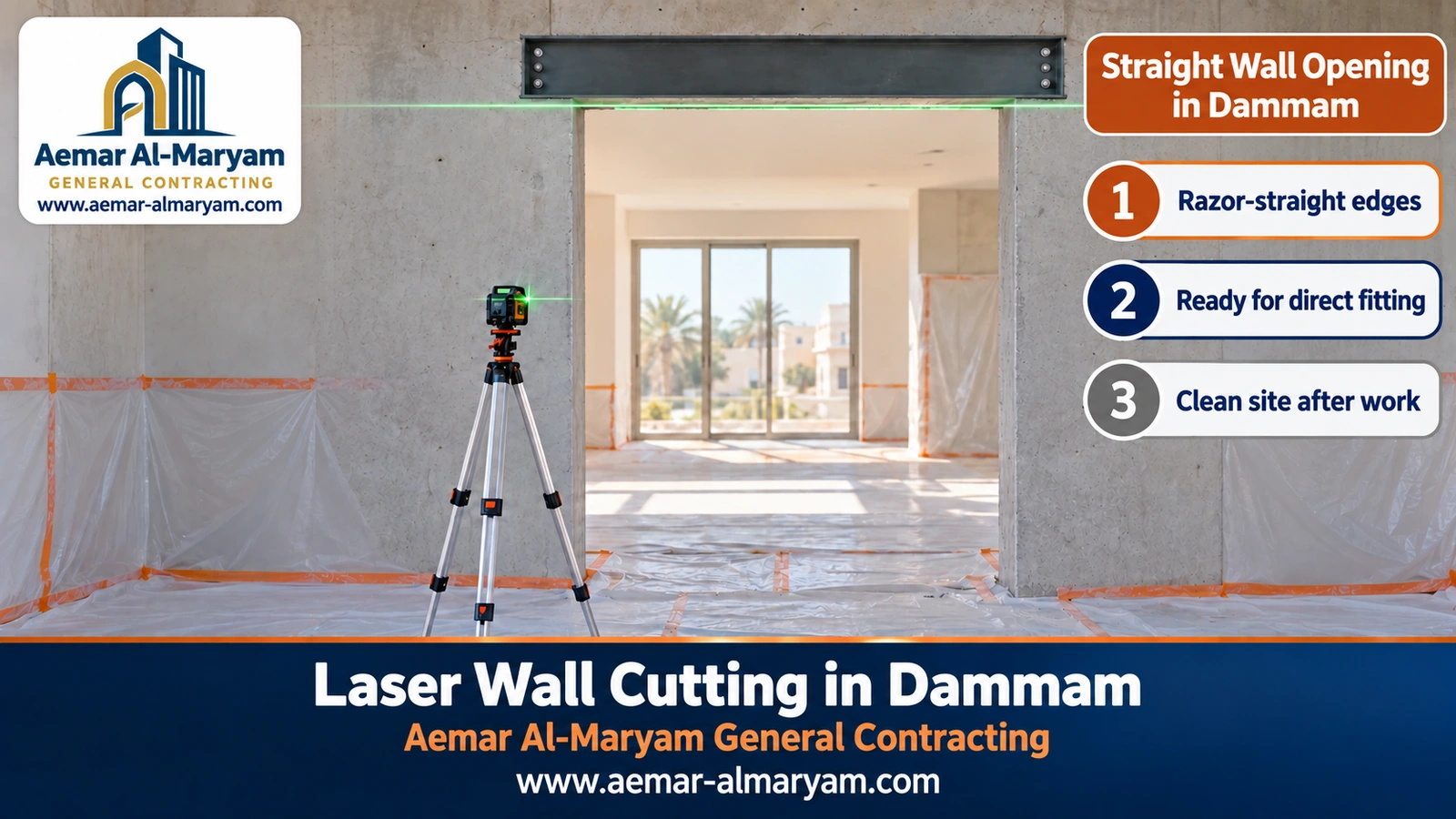 Straight Wall Opening in Dammam