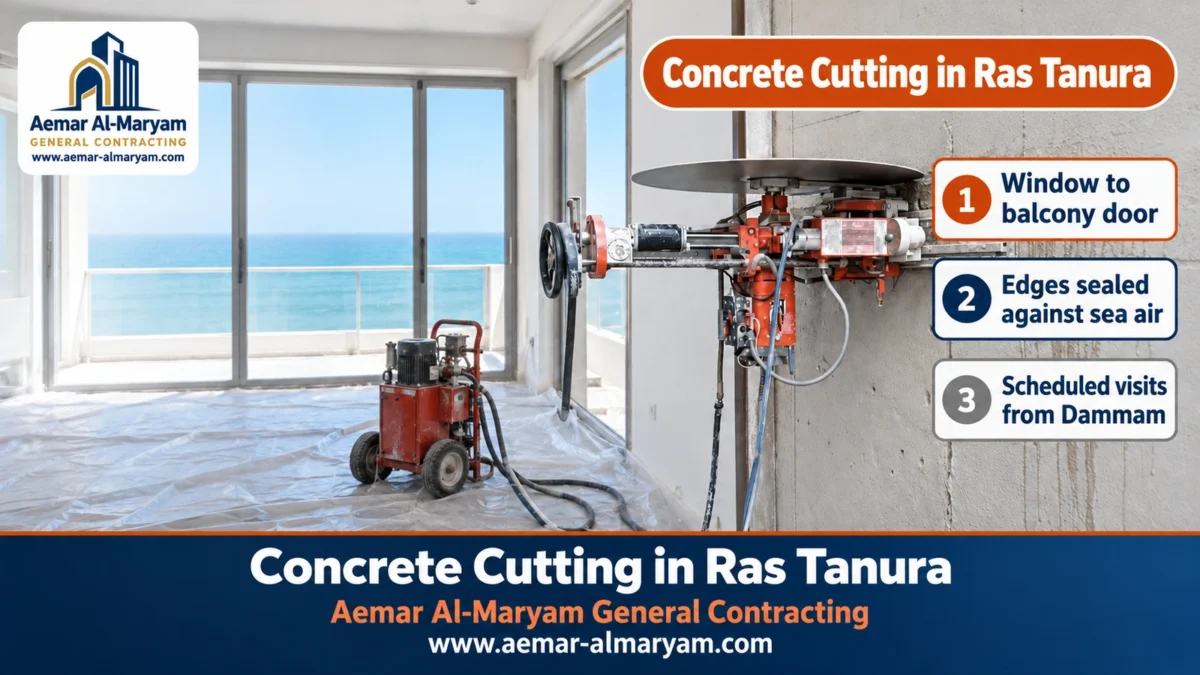 Concrete Cutting in Ras Tanura