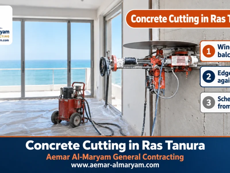 Concrete Cutting in Ras Tanura