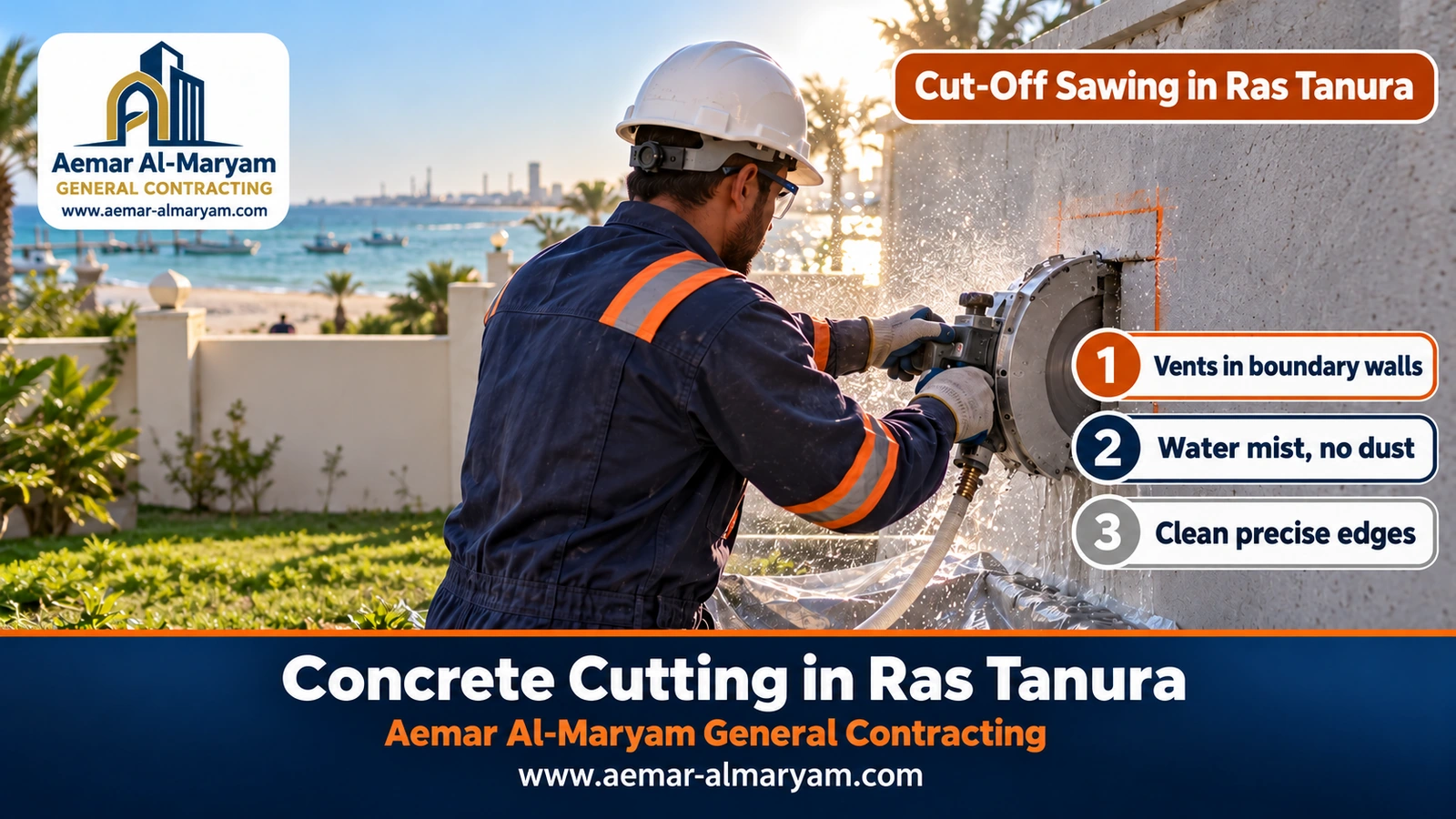 Cut-Off Sawing in Ras Tanura