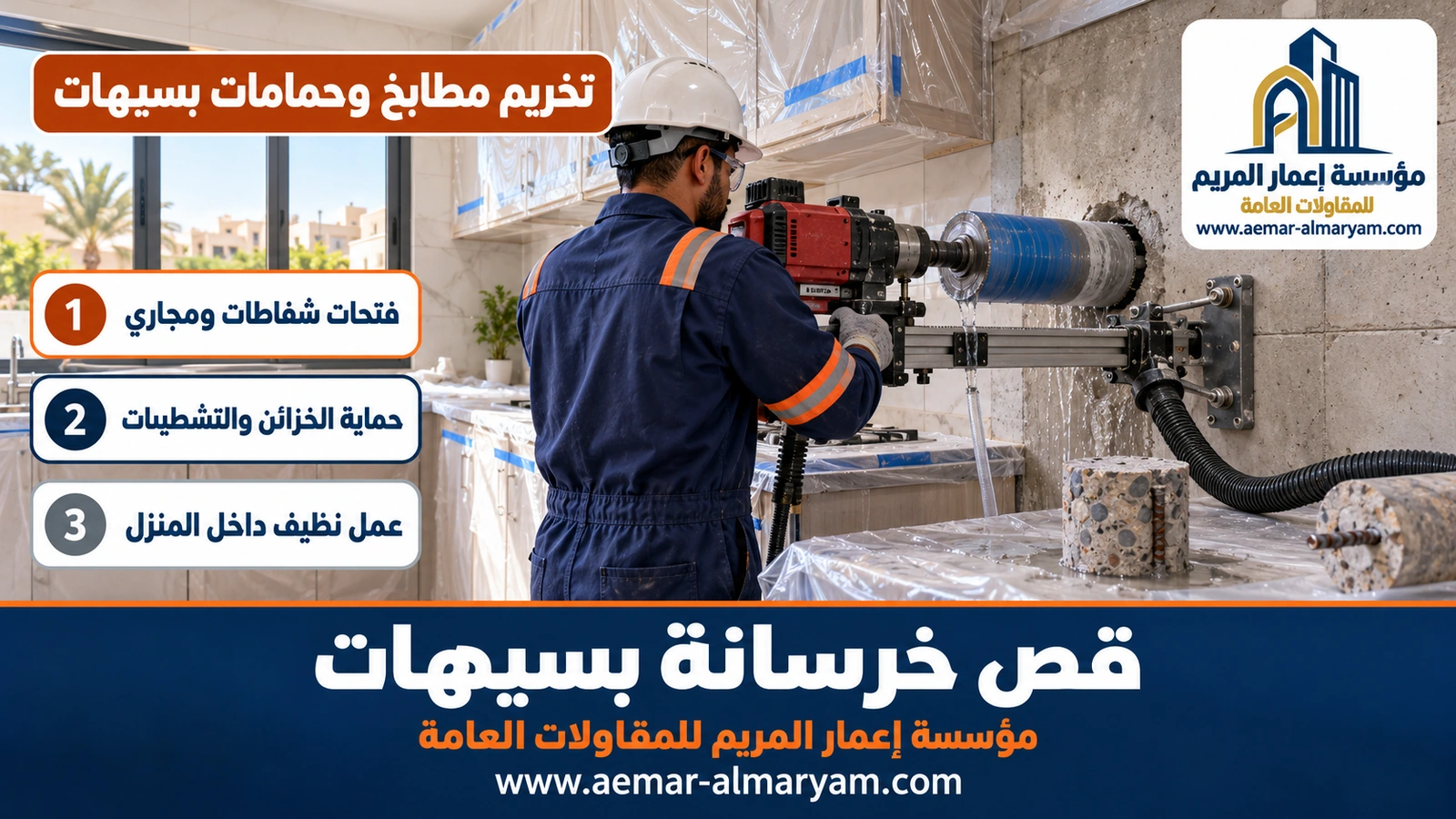 تخريم مطابخ وحمامات بسيهات