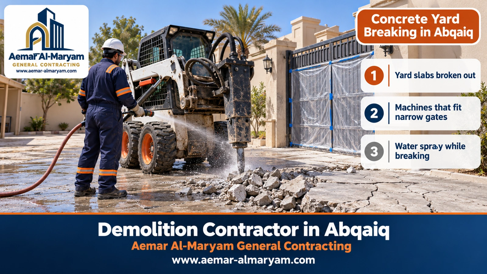Concrete Yard Breaking in Abqaiq