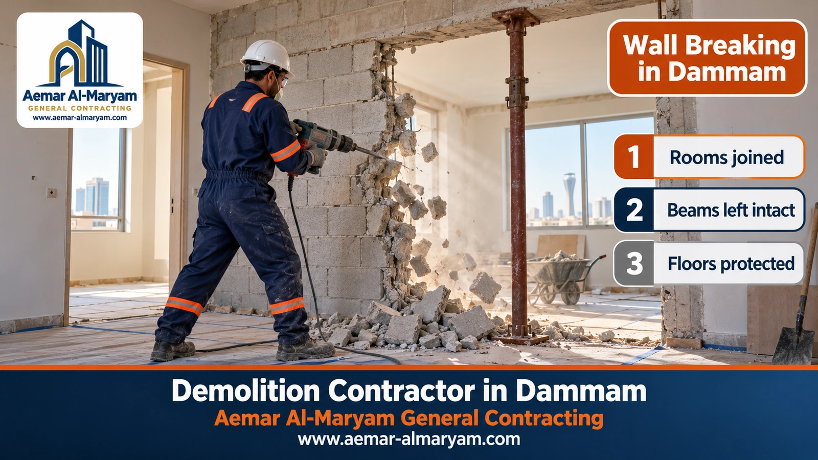 Wall Breaking in Dammam