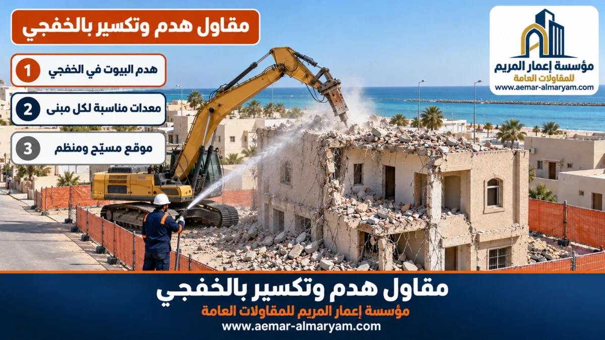 مقاول هدم وتكسير بالخفجي