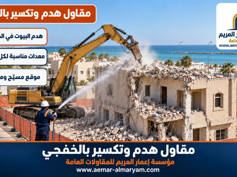 مقاول هدم وتكسير بالخفجي