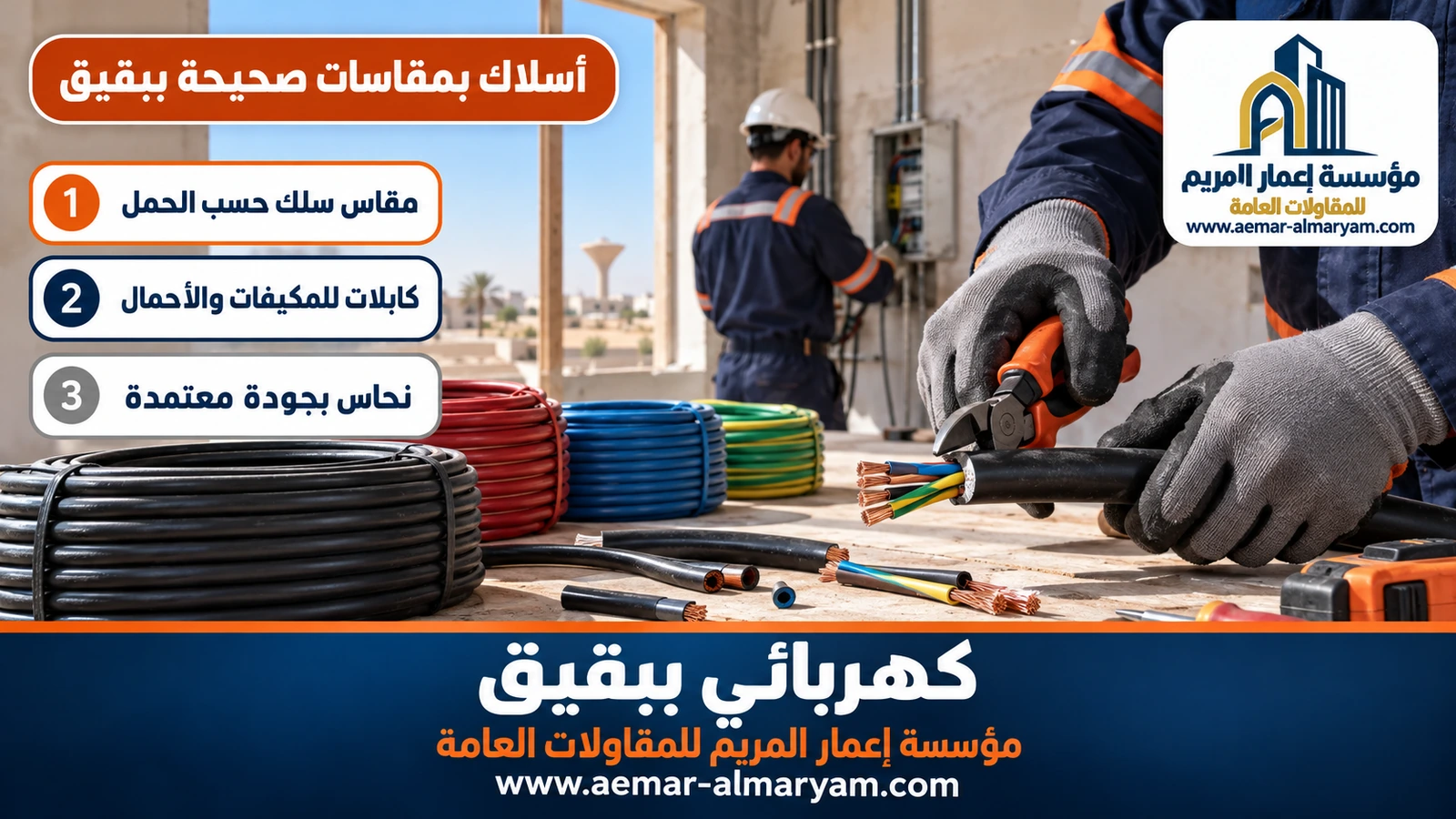 أسلاك بمقاسات صحيحة ببقيق