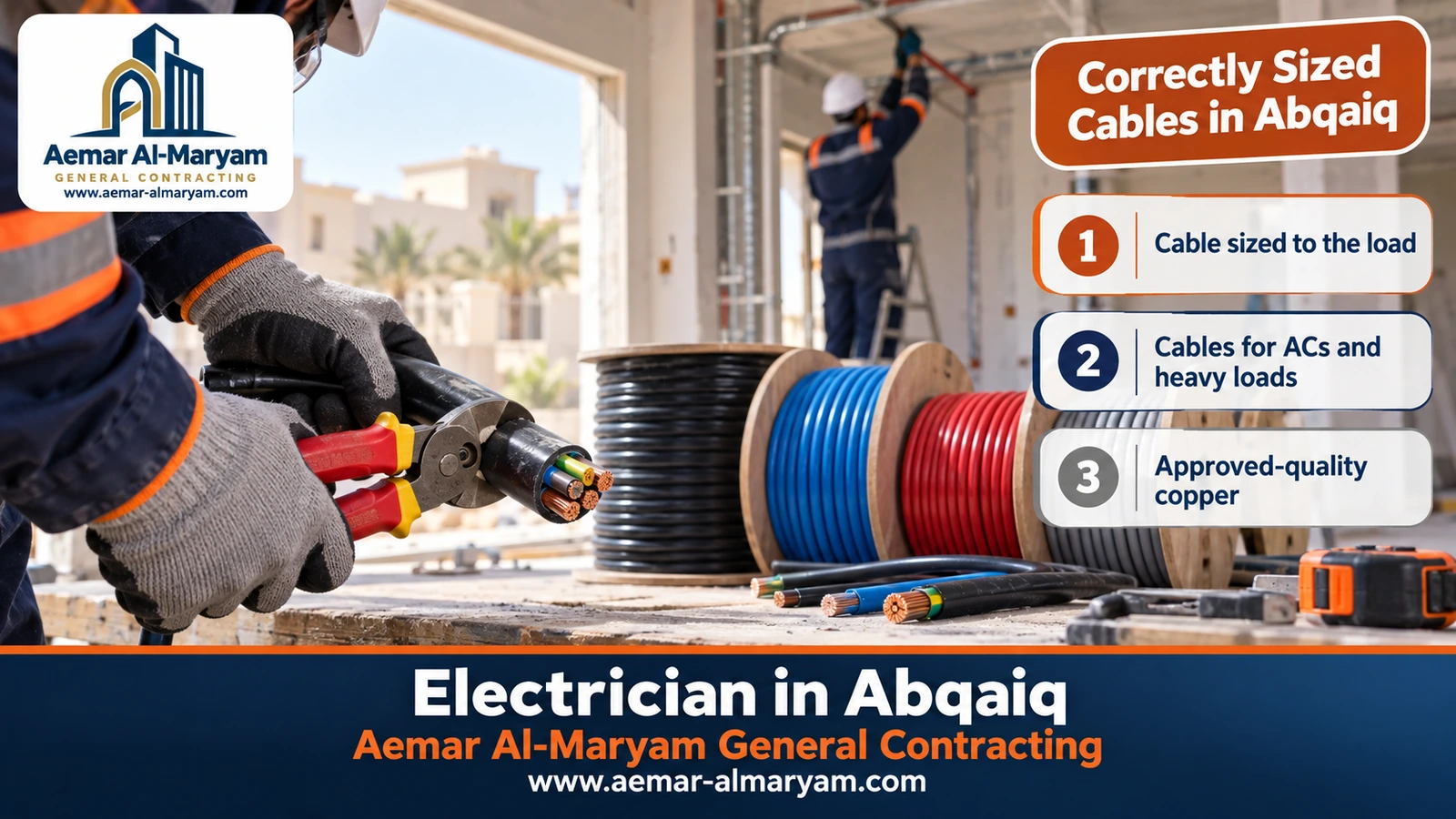 Correctly Sized Cables in Abqaiq