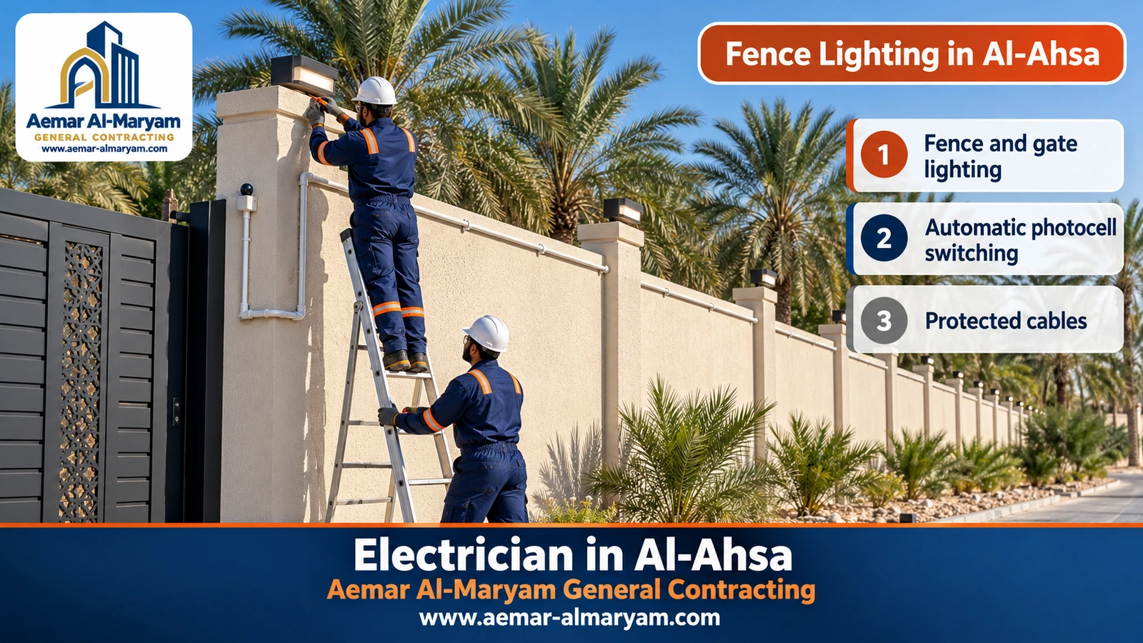 Fence Lighting in Al-Ahsa
