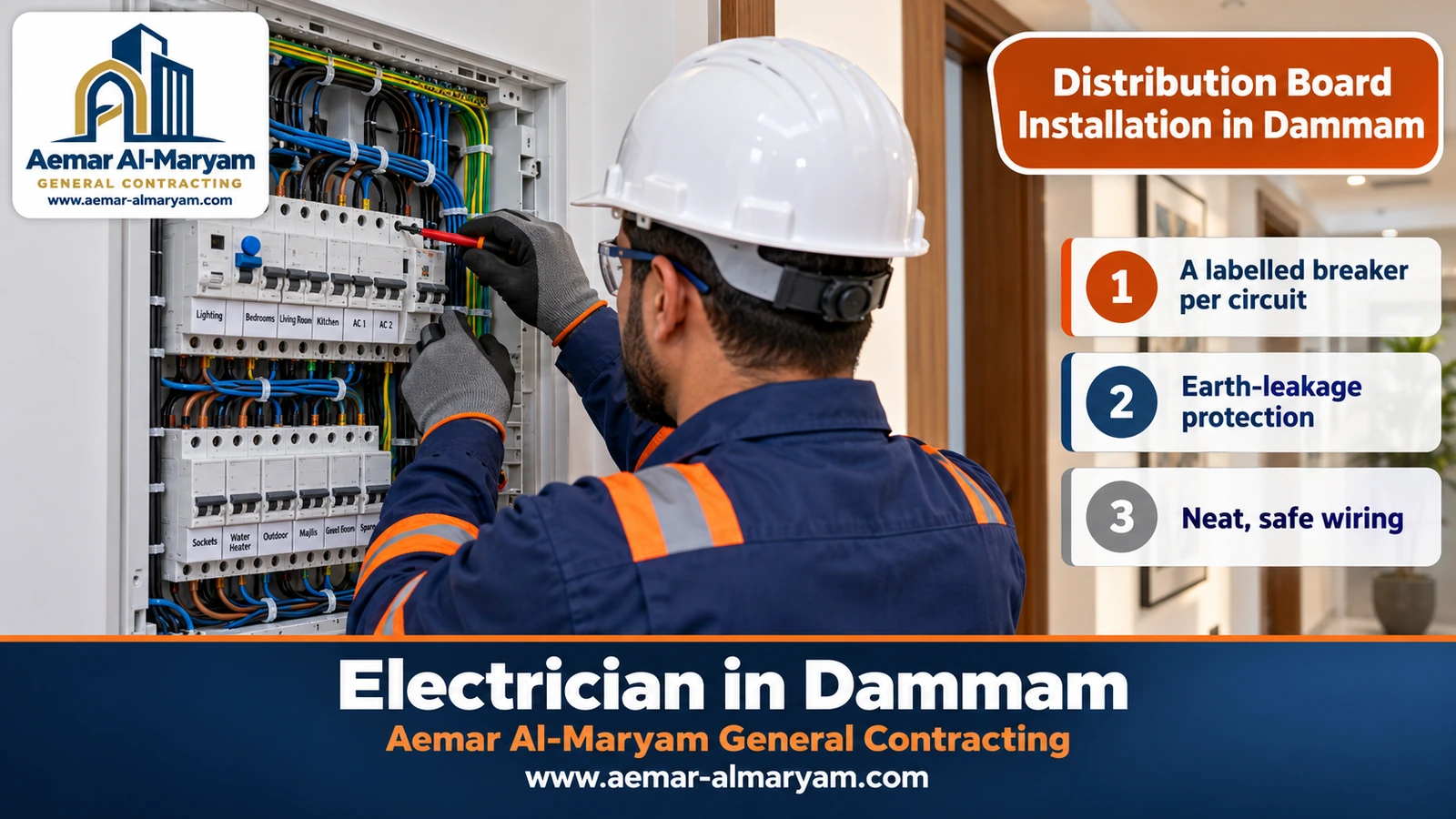 Distribution Board Installation in Dammam