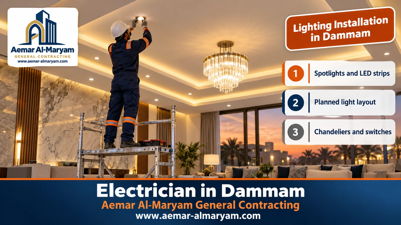 Lighting Installation in Dammam