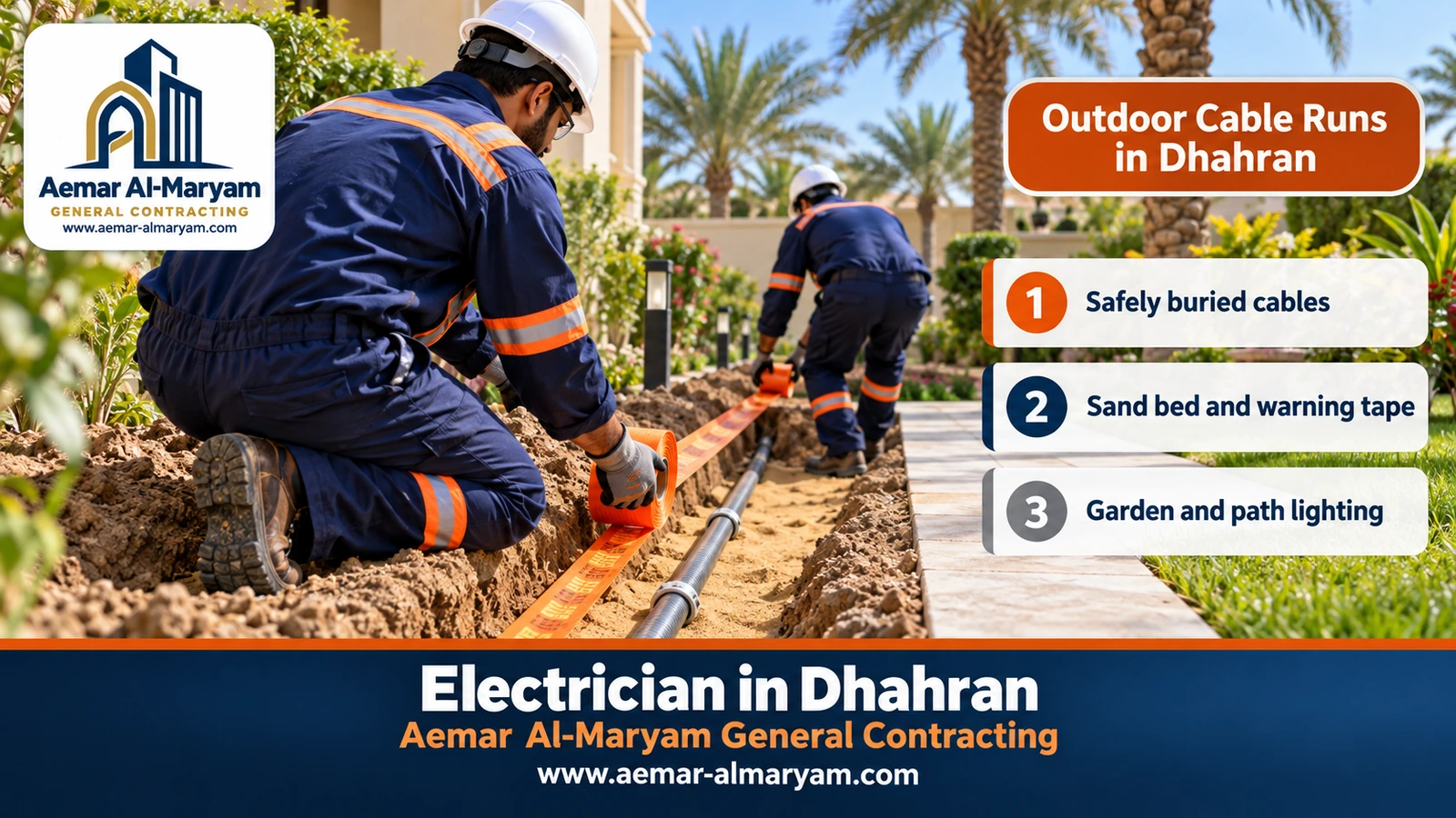 Outdoor Cable Runs in Dhahran