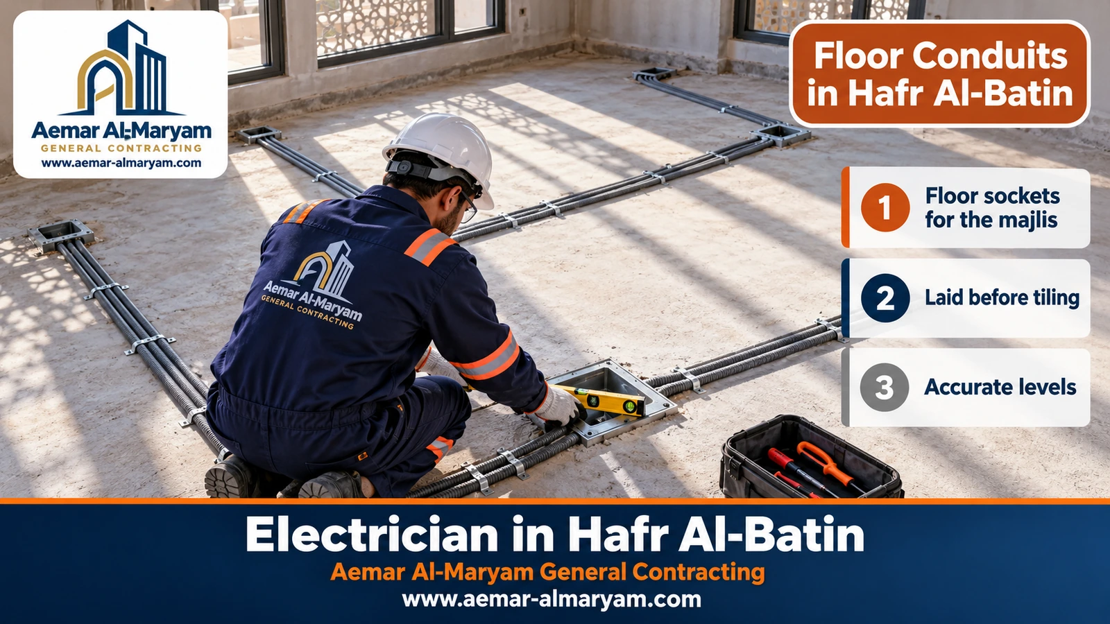 Floor Conduits in Hafr Al-Batin