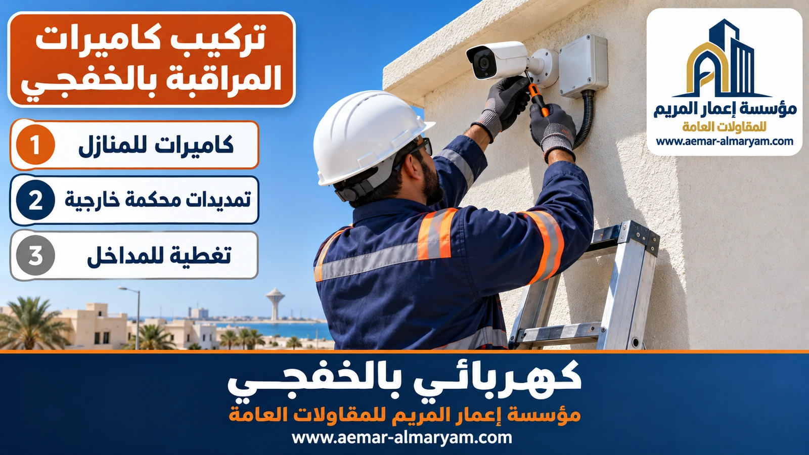 تركيب كاميرات المراقبة بالخفجي