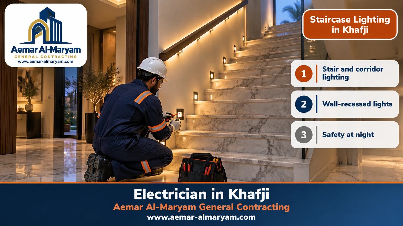 Staircase Lighting in Khafji