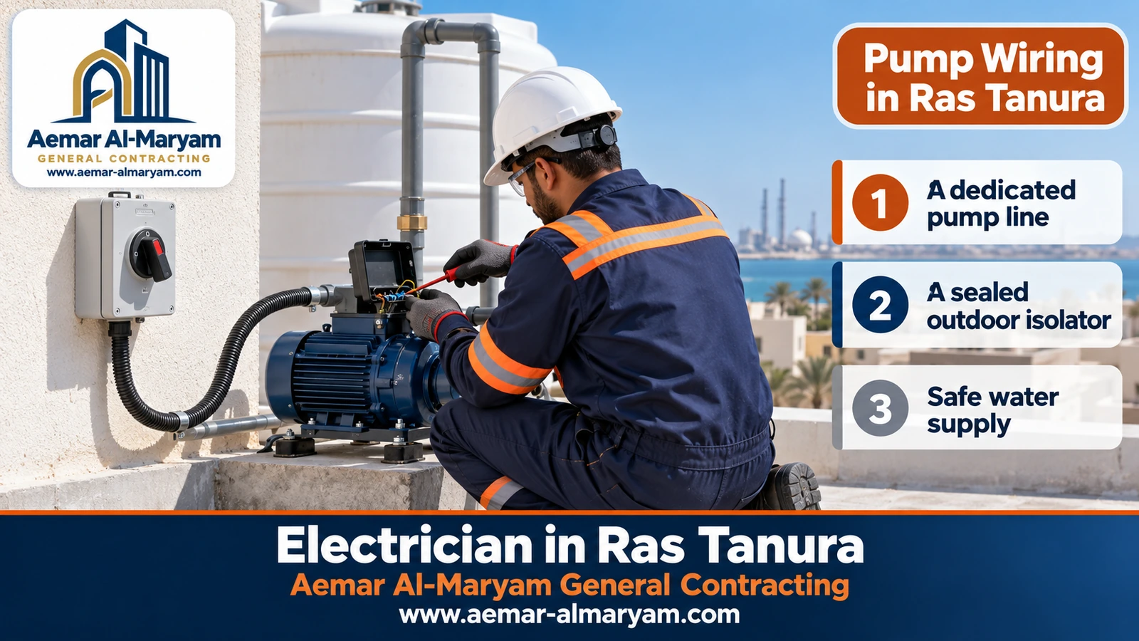 Pump Wiring in Ras Tanura