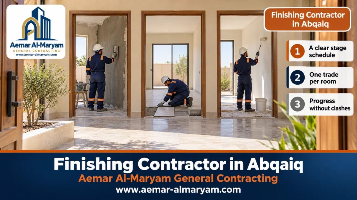 Finishing Contractor in Abqaiq