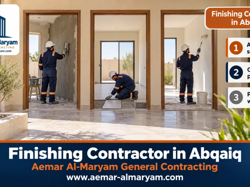 Finishing Contractor in Abqaiq